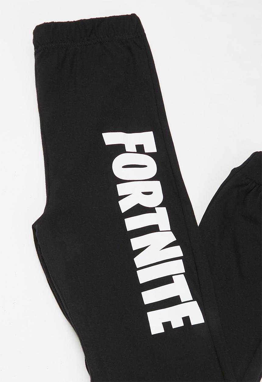 Rebel Republic - Fortnite top & pants pj set - grey & black