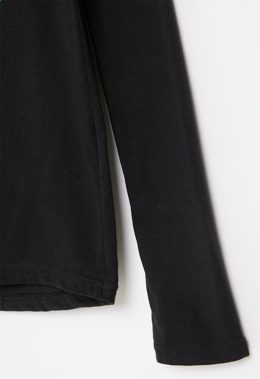 Rebel Republic - Boys long sleeve styled tee - black