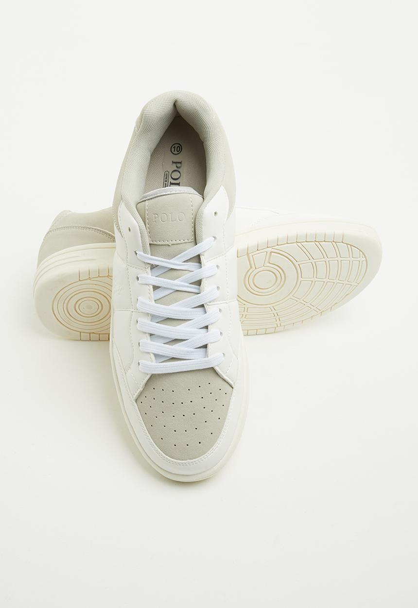 POLO - Graham court sneaker - white & grey 
