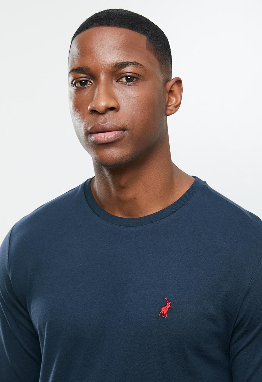 POLO - Paul long sleeve crew neck tee - navy