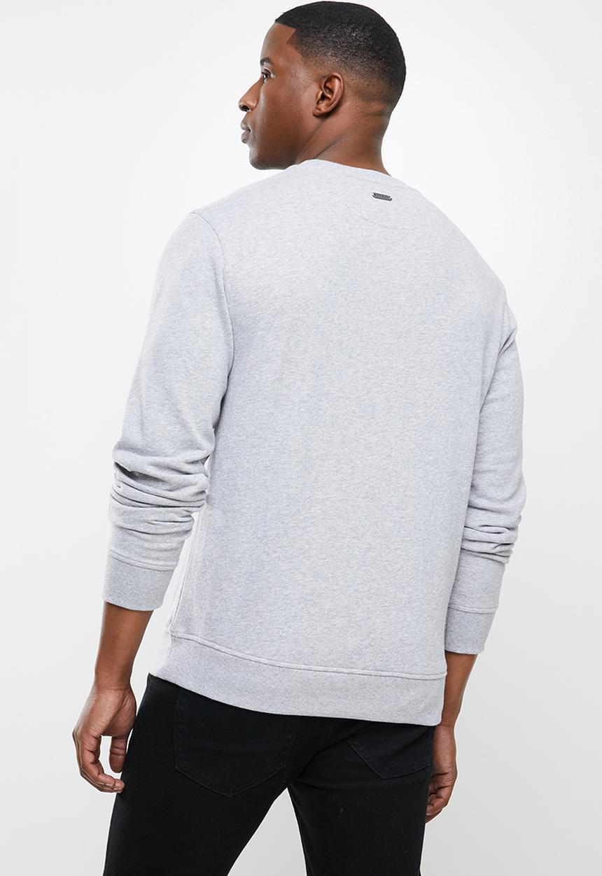 POLO - Will debossed sweater - grey 