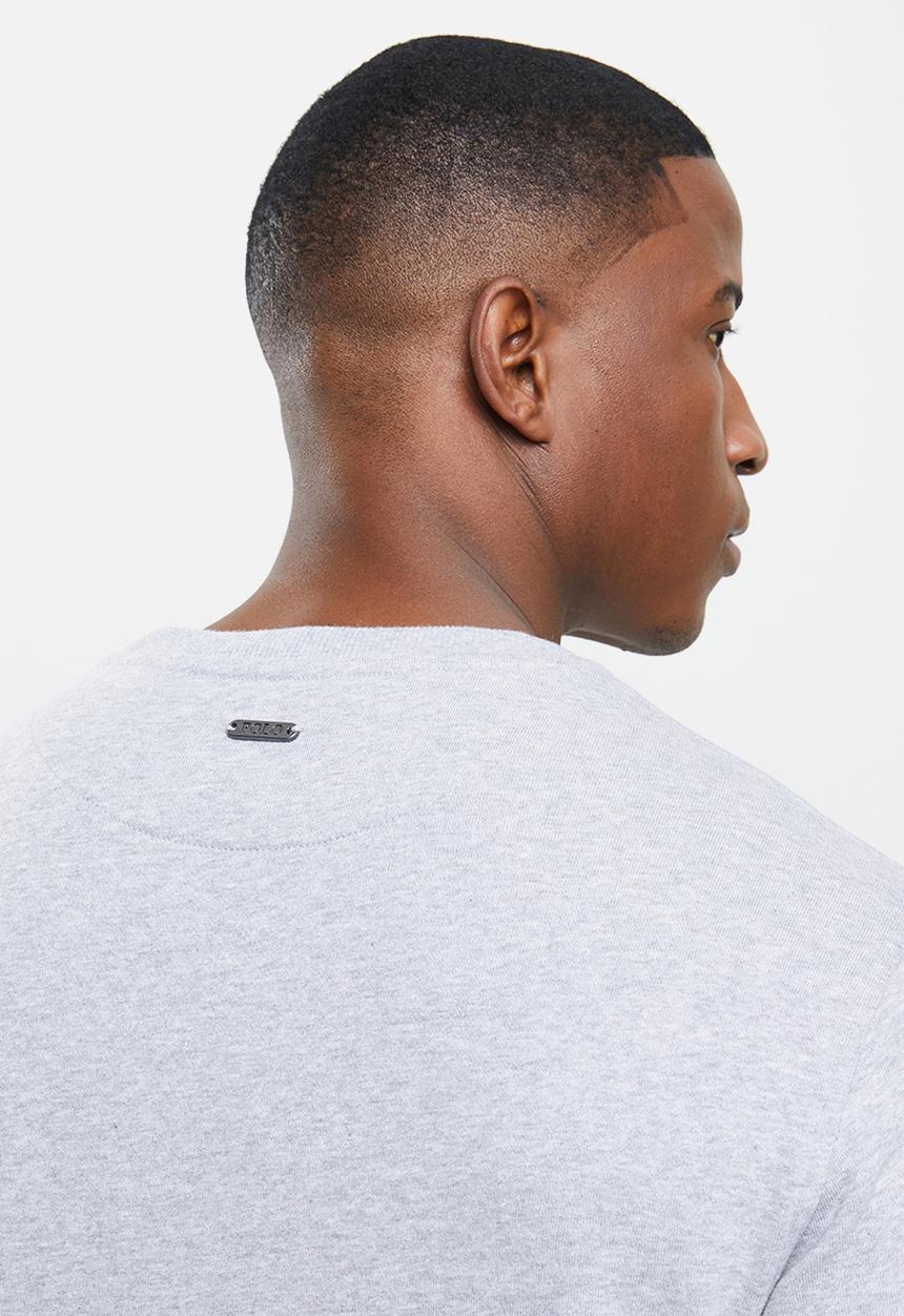POLO - Will debossed sweater - grey 