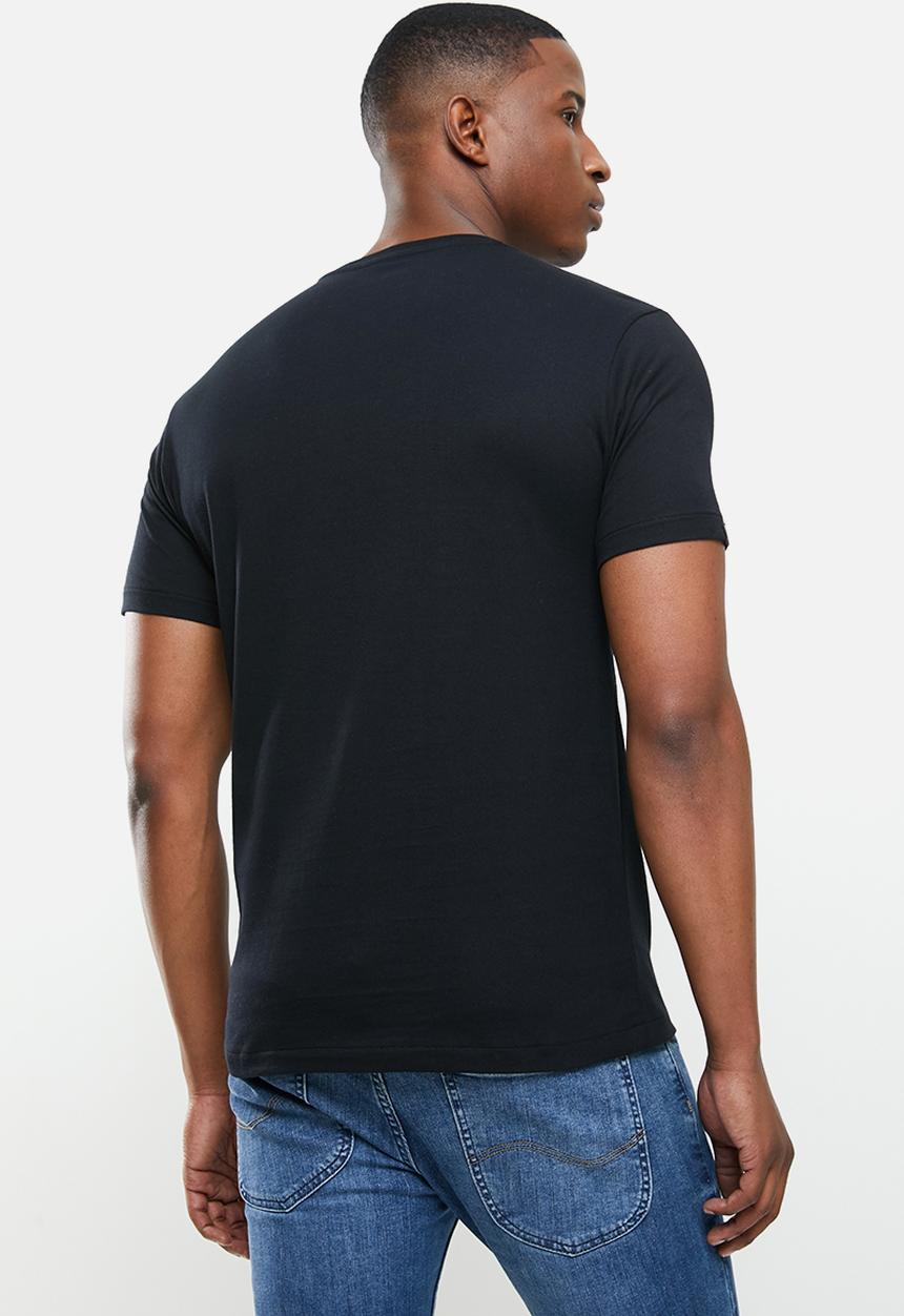 POLO - Pjc gareth logo short sleeve tee - black