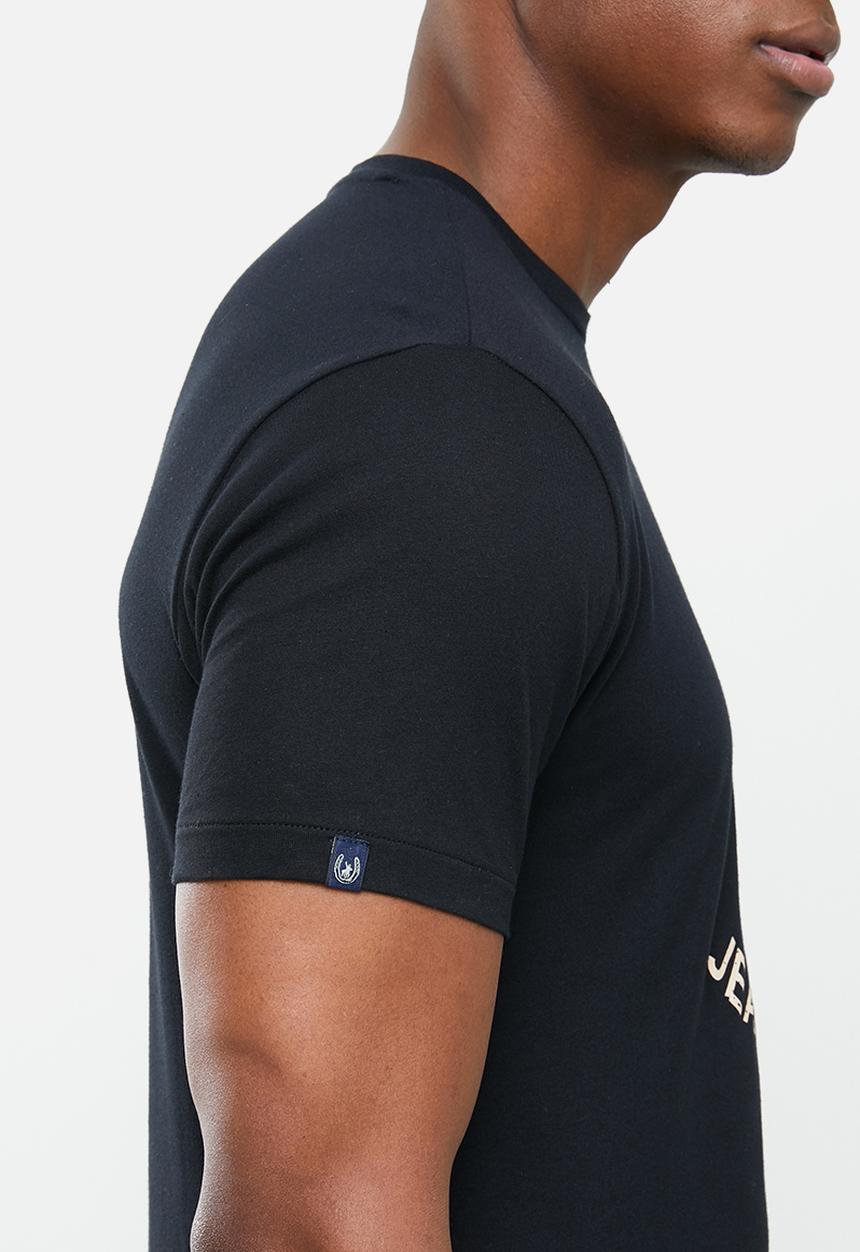 POLO - Pjc gareth logo short sleeve tee - black