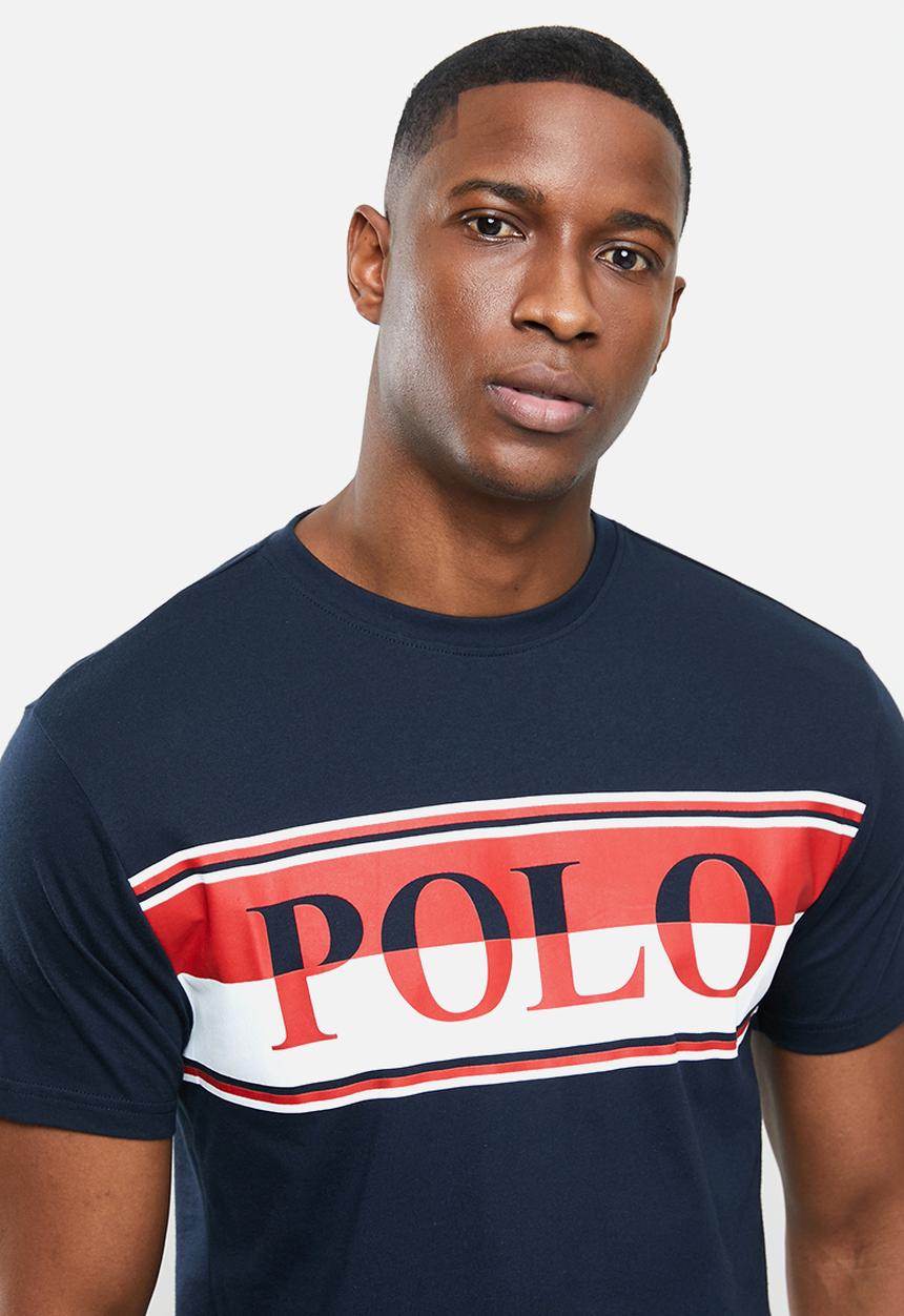 POLO - Peter crew neck logo short sleeve  tee - navy