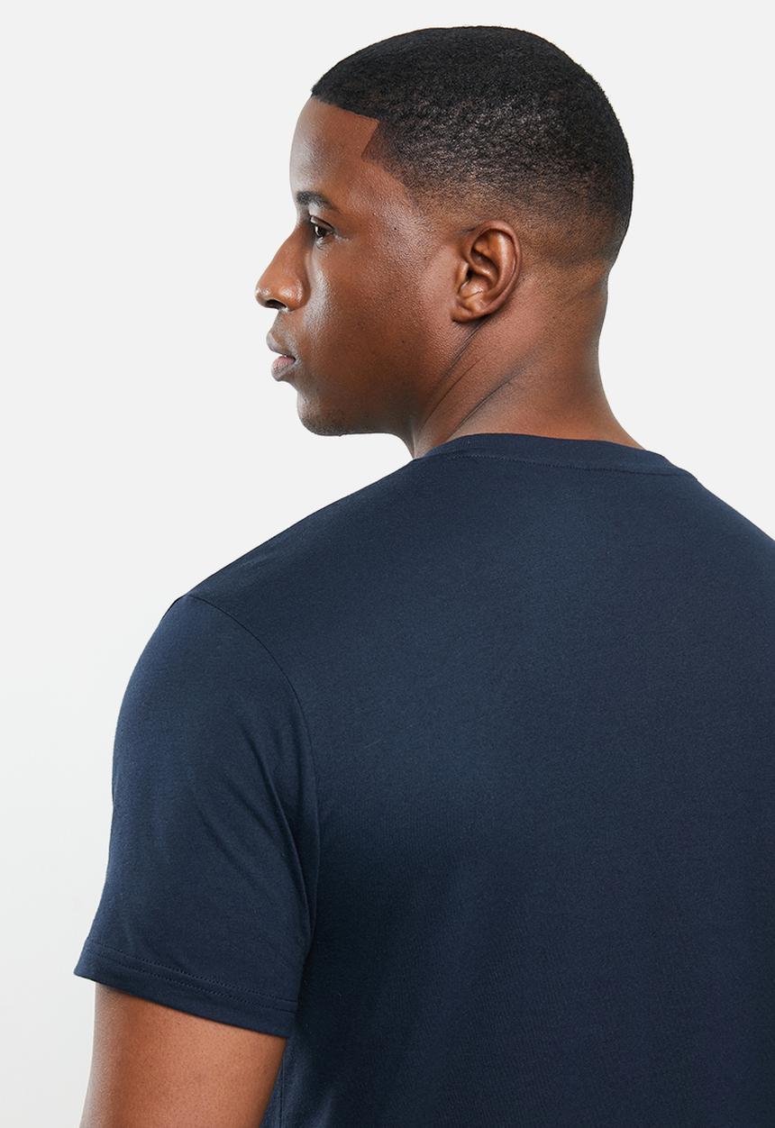 POLO - Peter crew neck logo short sleeve  tee - navy