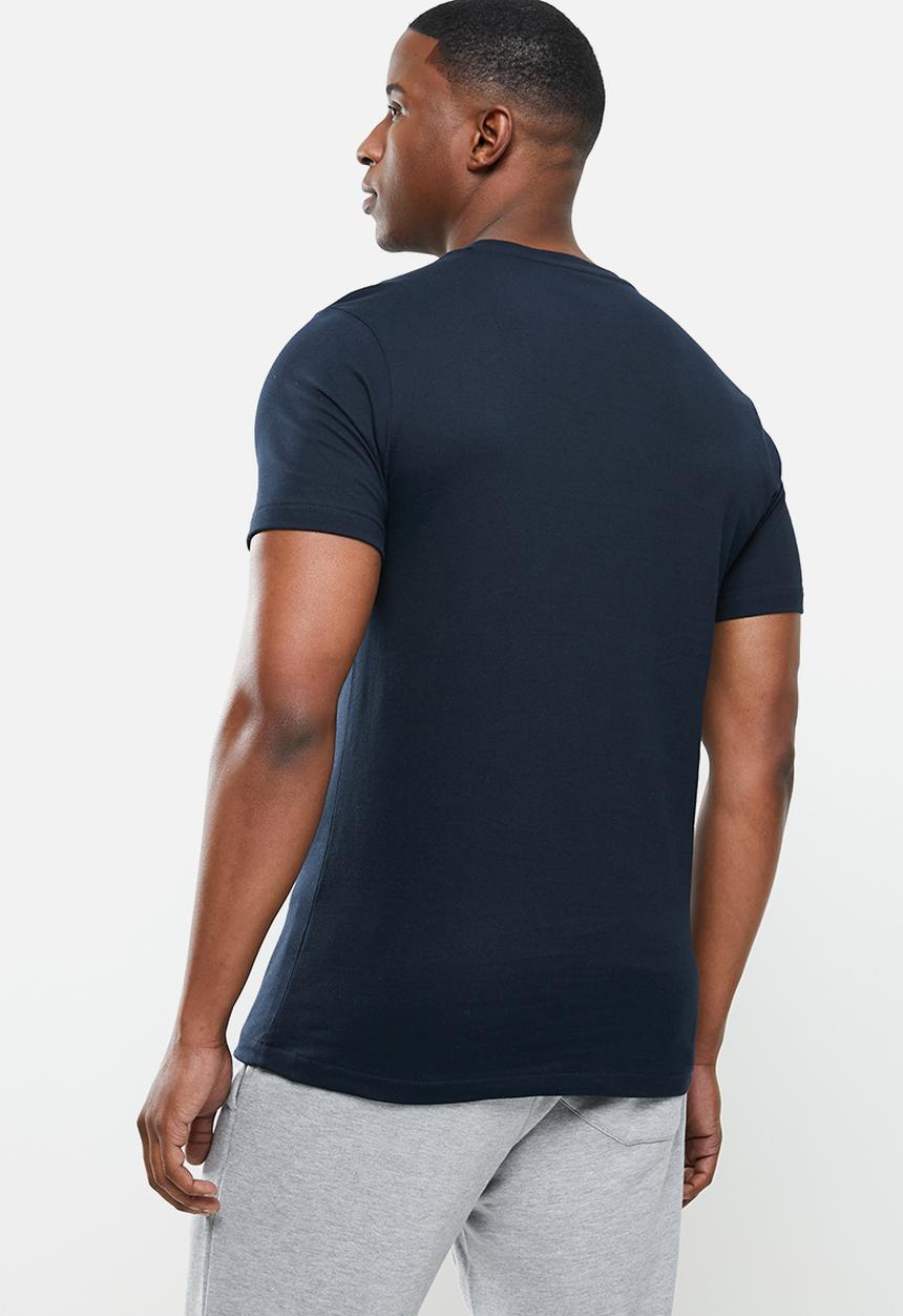 POLO - Pjc gareth logo short sleeve  tee - navy