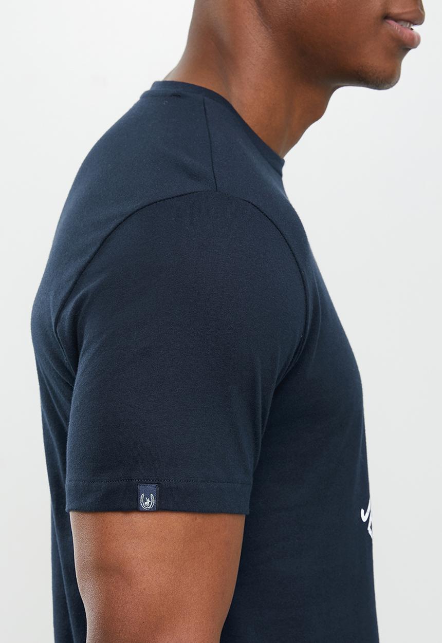 POLO - Pjc gareth logo short sleeve  tee - navy