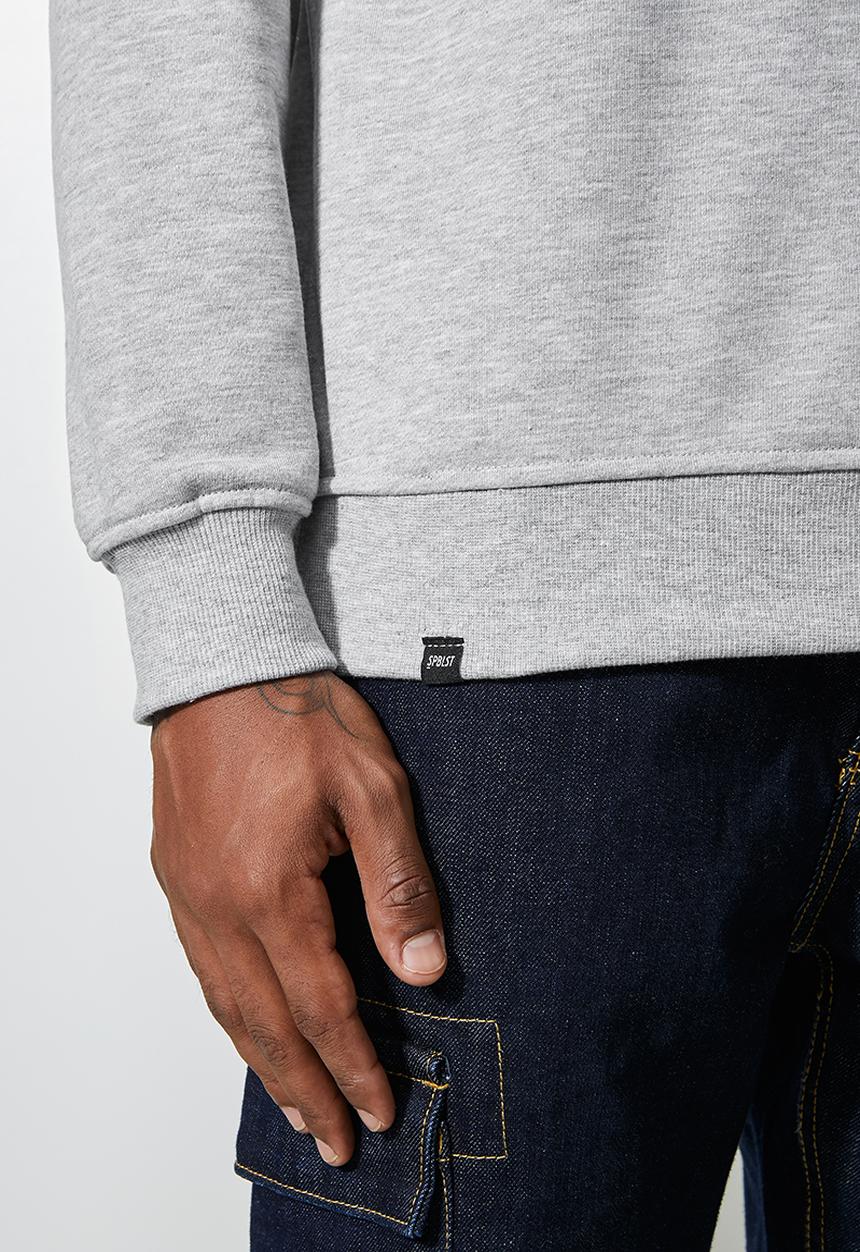 Superbalist - Brewer crew neck sweater - grey melange
