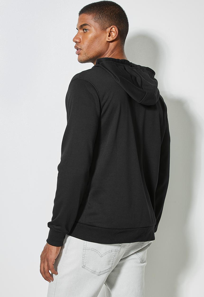 Superbalist - Noel zip through hoodie - black