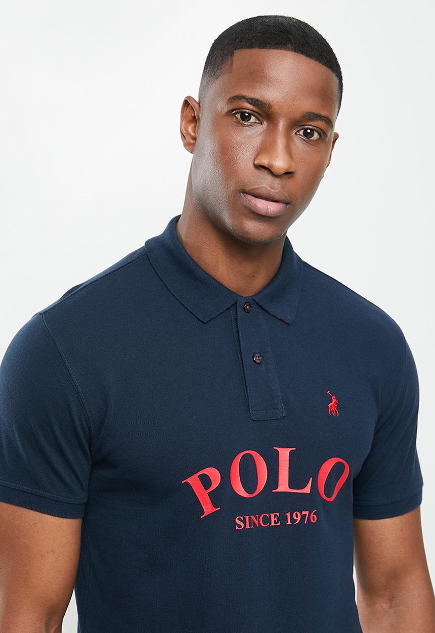 POLO - Justin custom fit short sleeve golfer - navy