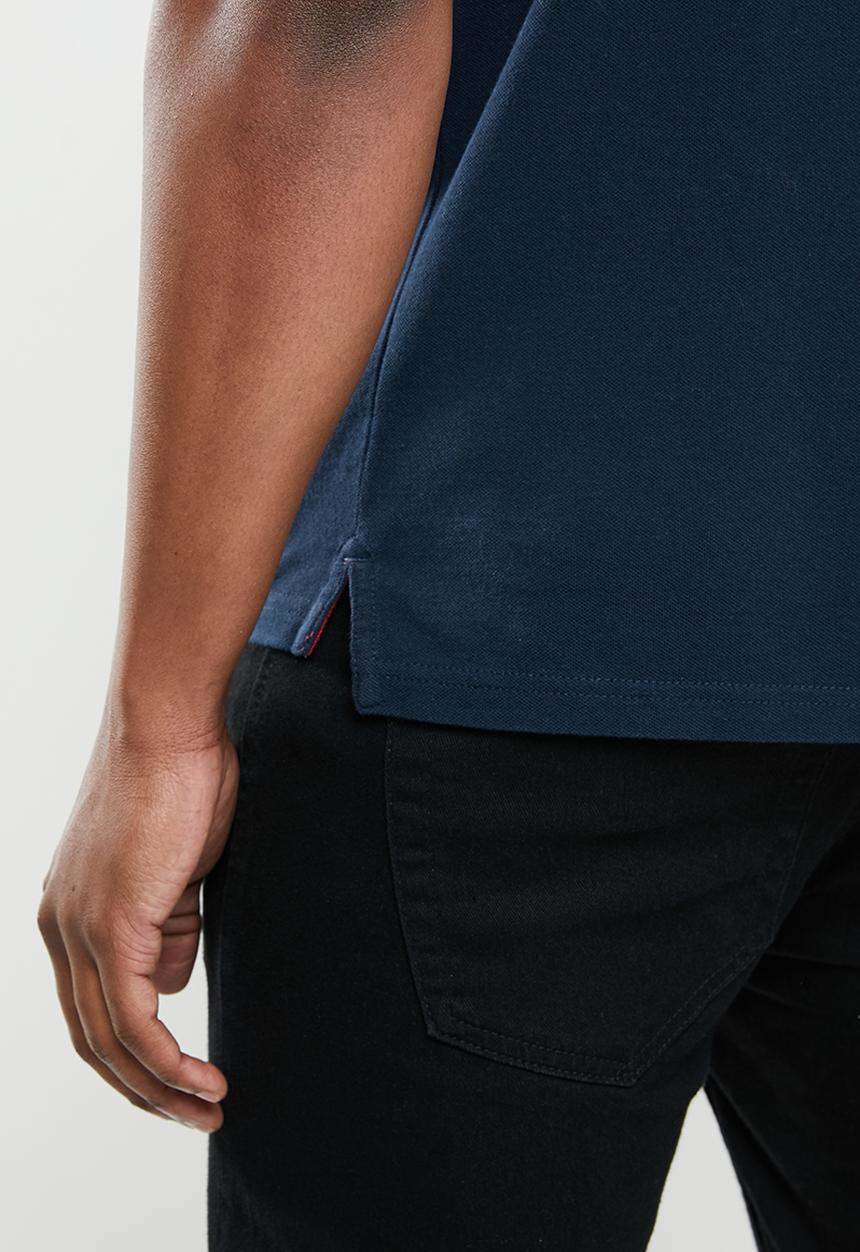POLO - Justin custom fit short sleeve golfer - navy