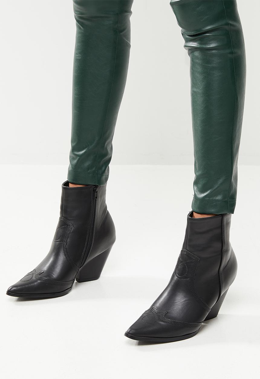 Glamorous - Pu high waisted trouser - forest green