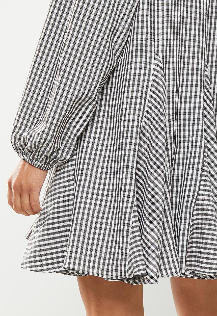 Glamorous - Gingham check dress - black & white