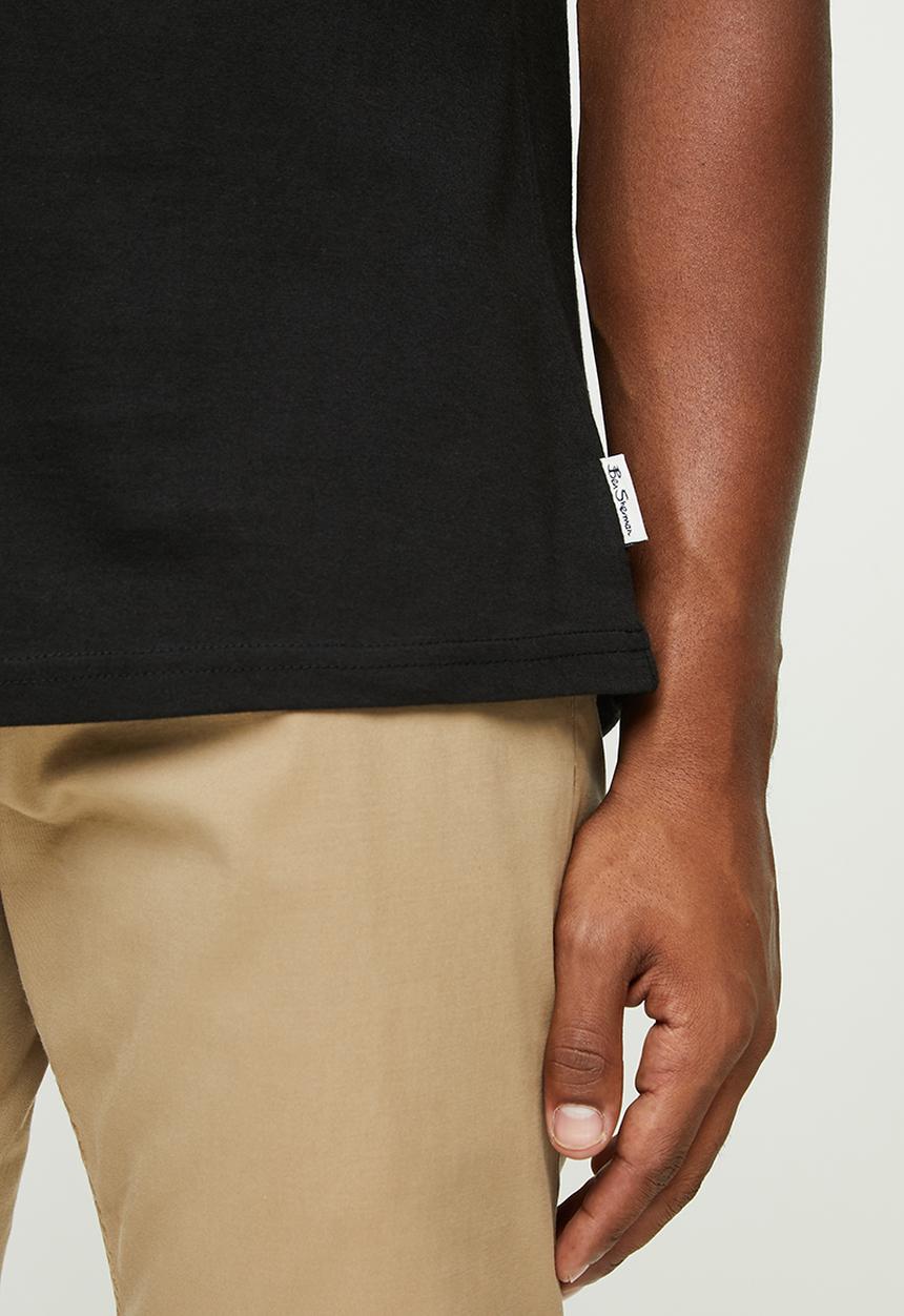 Ben Sherman - Sticker pack tee - black