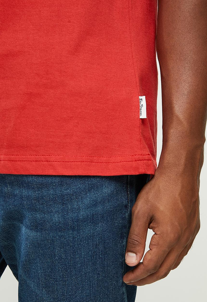 Ben Sherman - Sticker pack tee - red