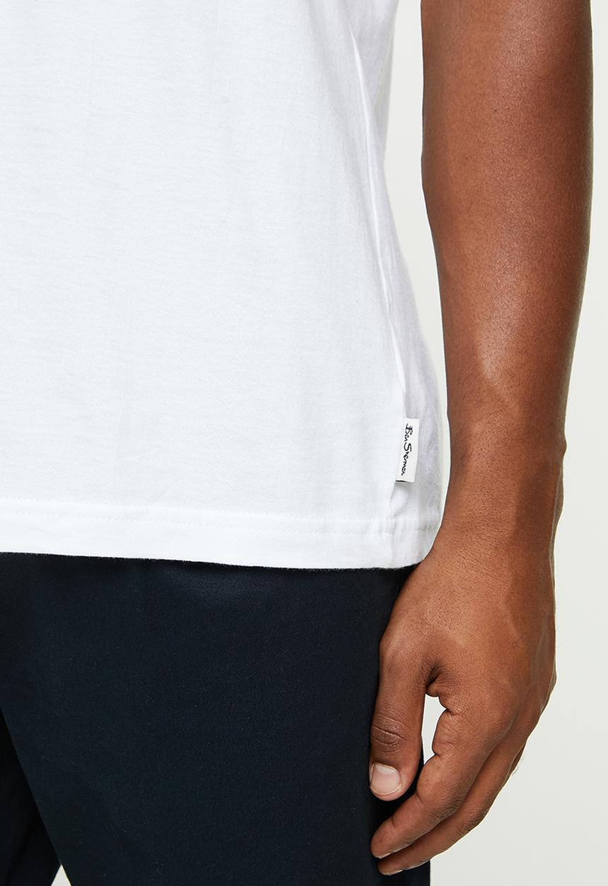 Ben Sherman - Sticker pack tee - white