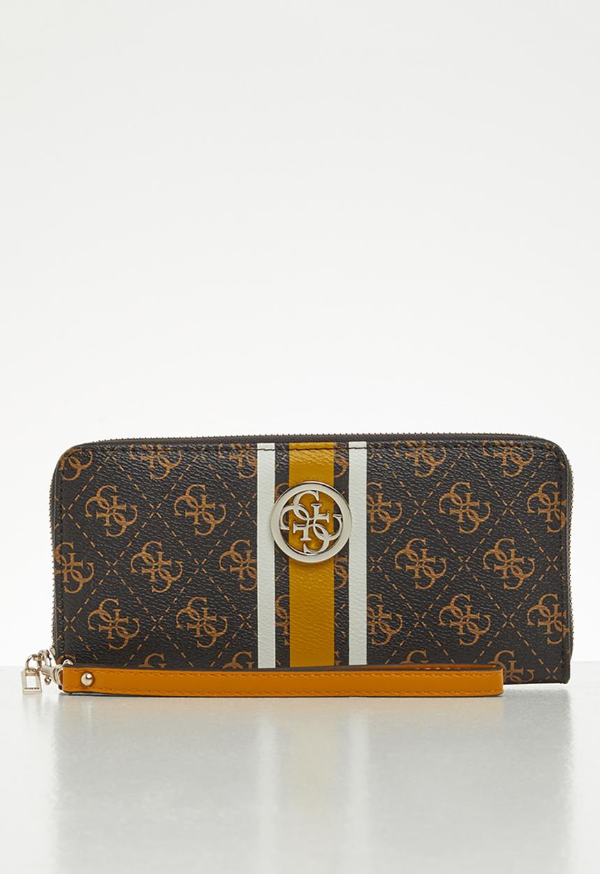 GUESS - Noelle slg cheque organizer - brown