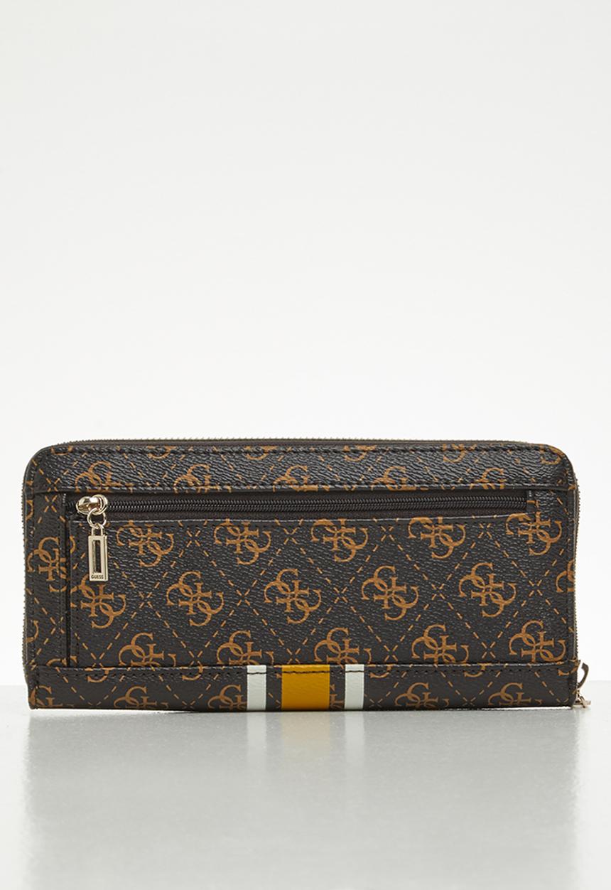 GUESS - Noelle slg cheque organizer - brown