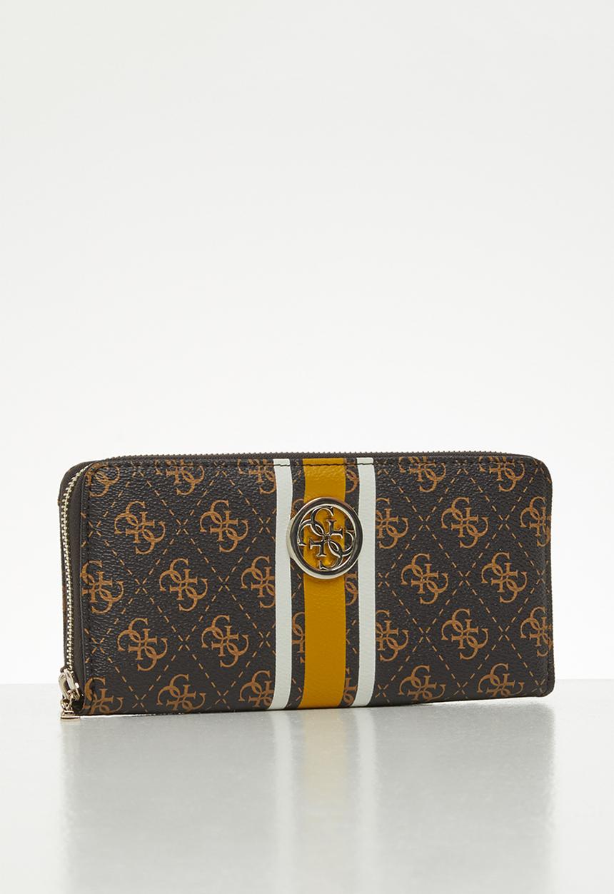 GUESS - Noelle slg cheque organizer - brown