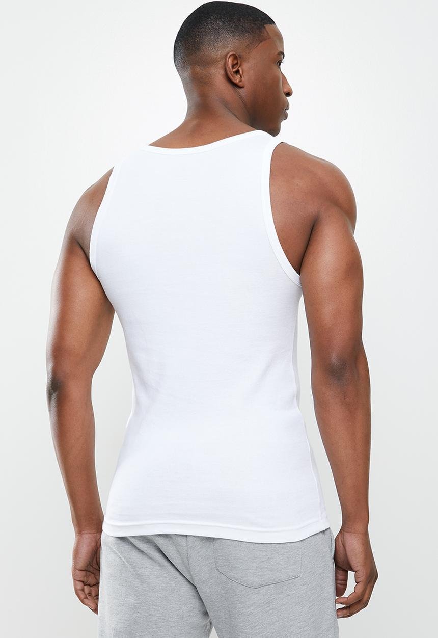 POLO - Liam 2 pack cotton vests - white