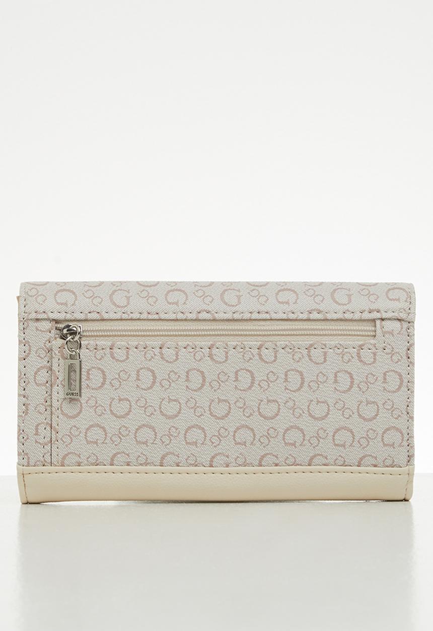 GUESS - Buoso slg slim clutch  - neutral 
