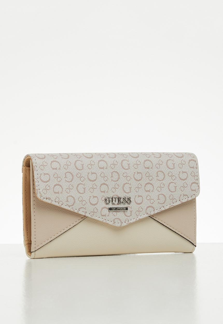 GUESS - Buoso slg slim clutch  - neutral 