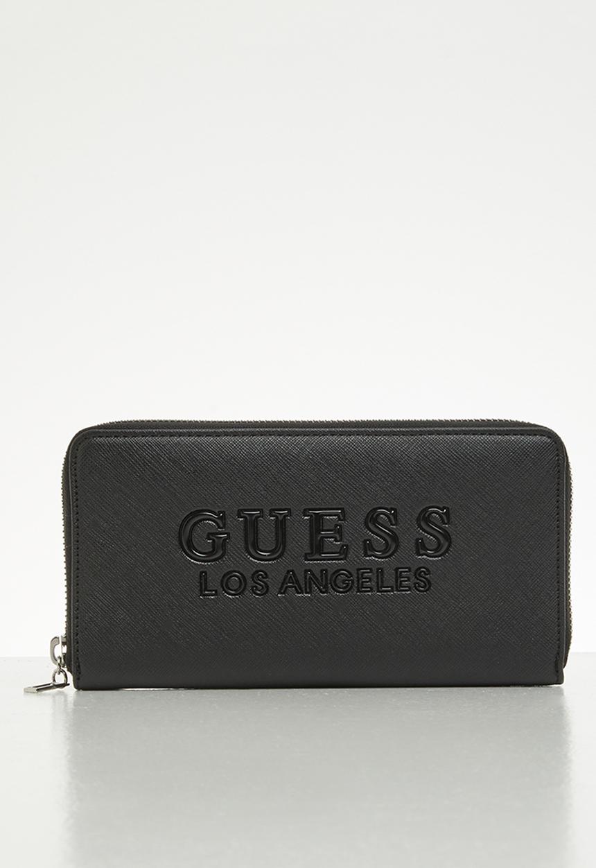 GUESS - Rodney slg medium zip around - black