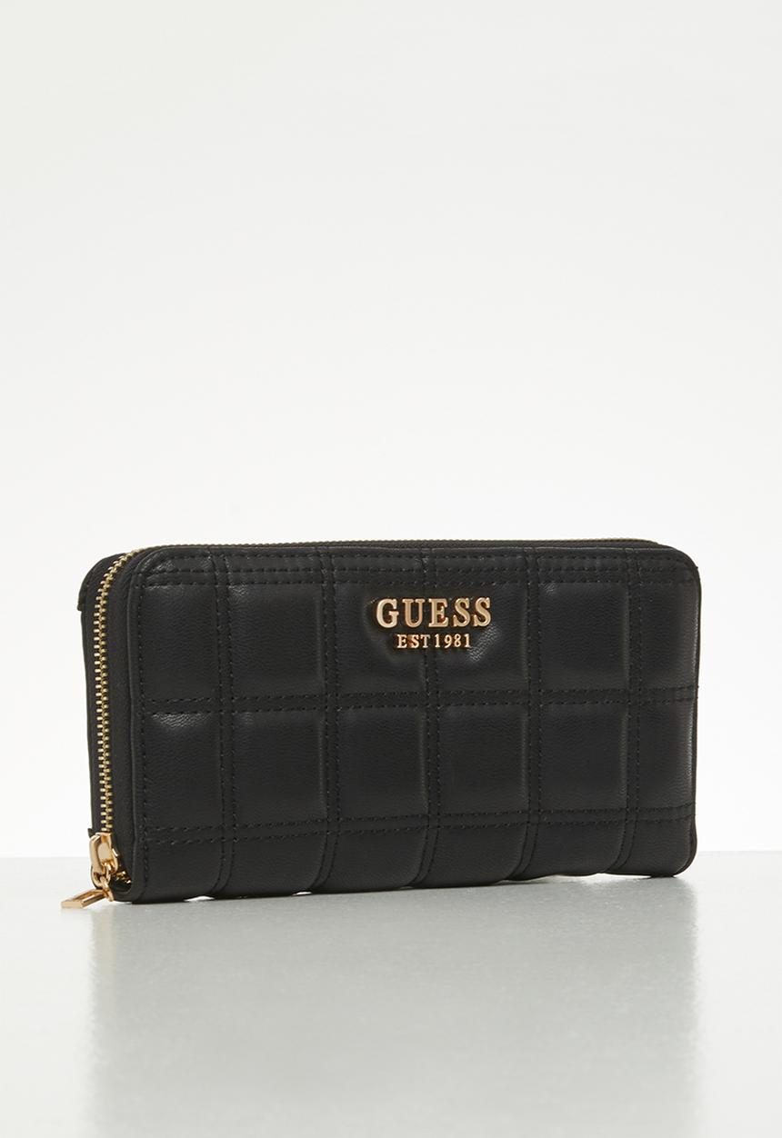 GUESS - Kamina slg large zip around - black