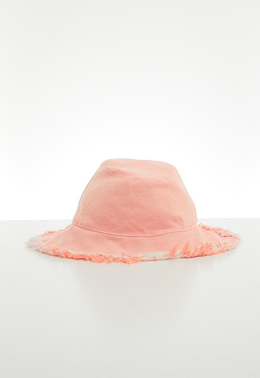 Tom Tom - Fray edge bucket hat - pink