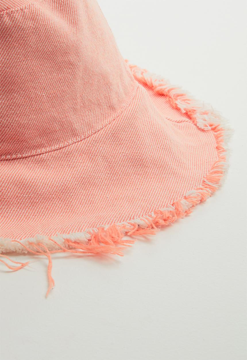 Tom Tom - Fray edge bucket hat - pink