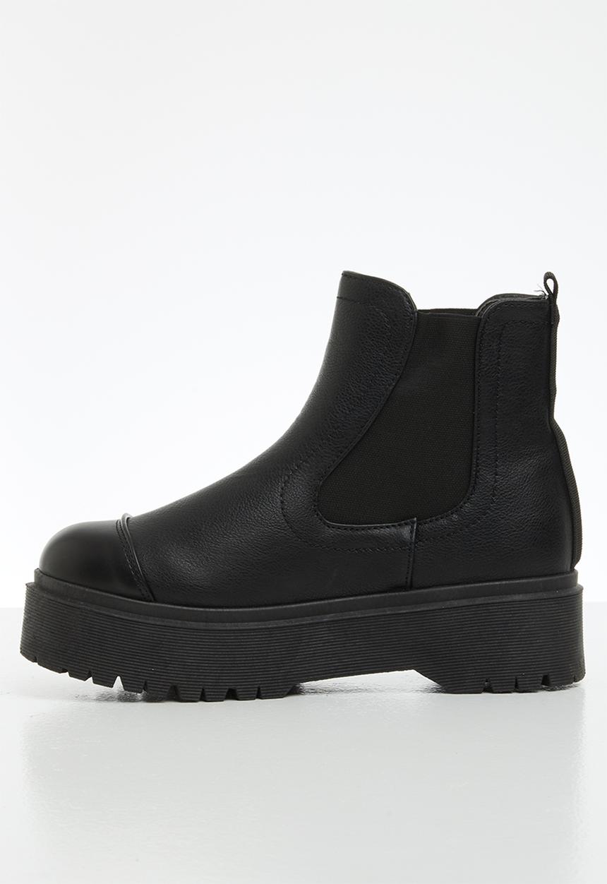 Jada - Chunky chelsea ankle boot - black
