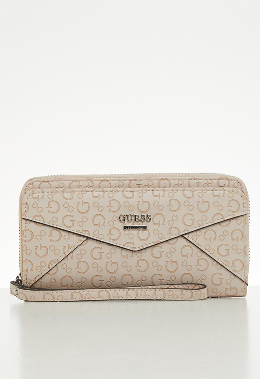 GUESS - Buoso slg multi zip around wrs - blush