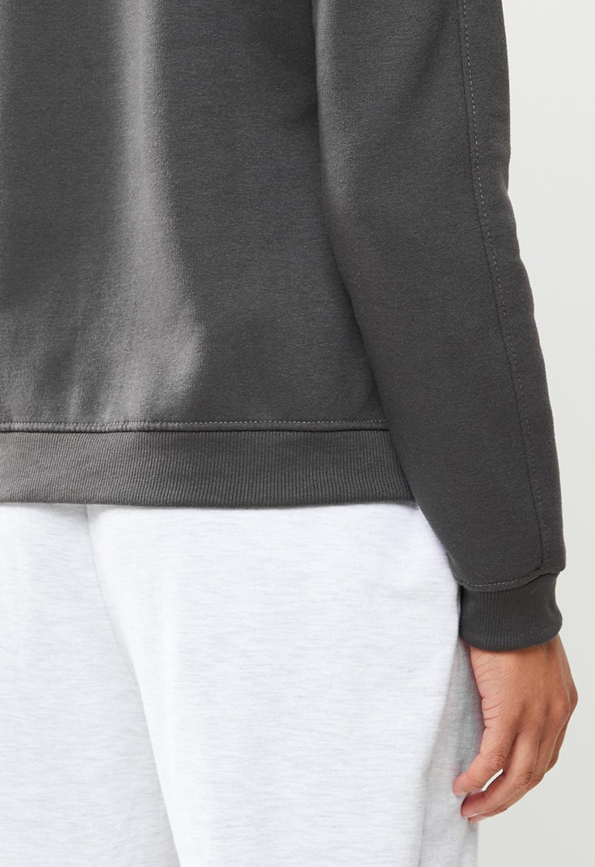 Missguided - Missguided script seam detail hoodie - grey