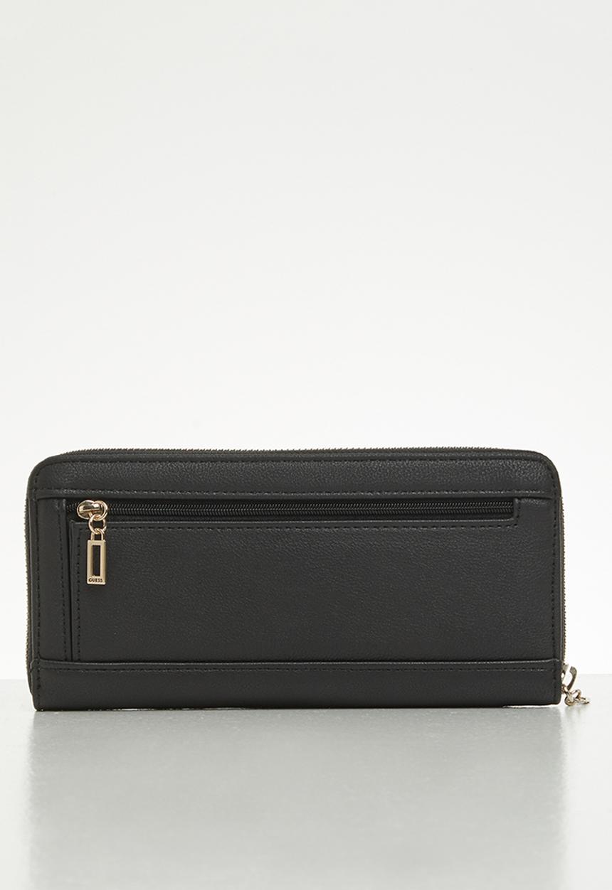 GUESS - Noelle slg large zip around - black