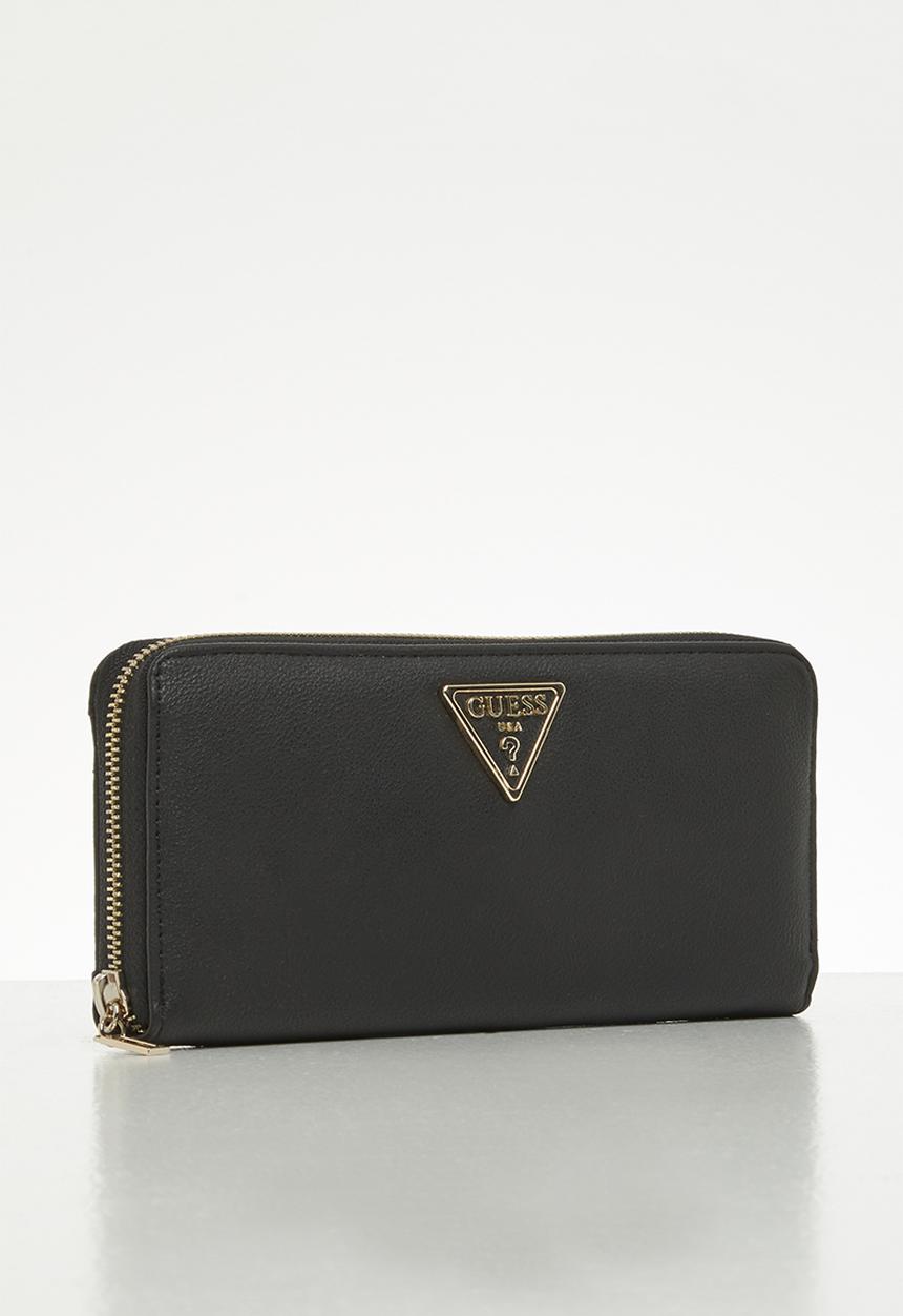 GUESS - Noelle slg large zip around - black