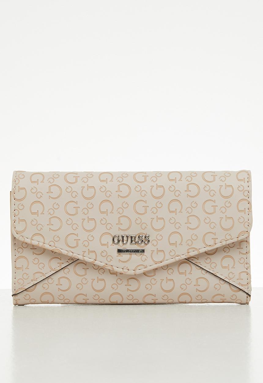 GUESS - Buoso slg slim clutch - latte