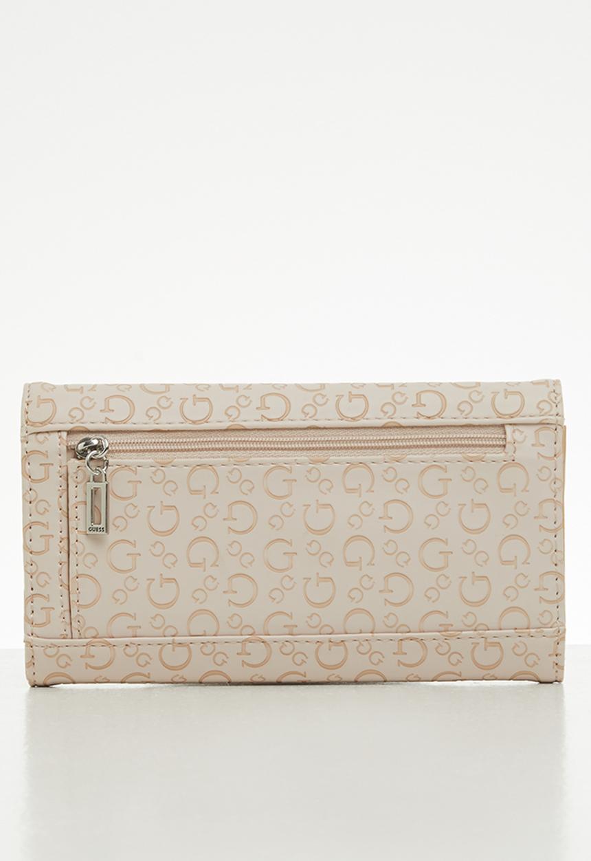 GUESS - Buoso slg slim clutch - latte