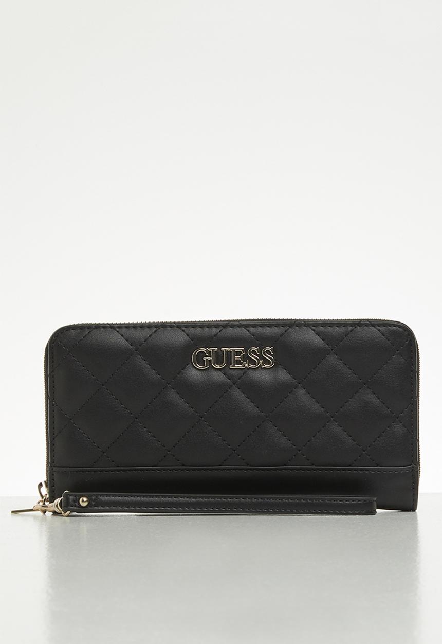 GUESS - Illy slg large zip around - black