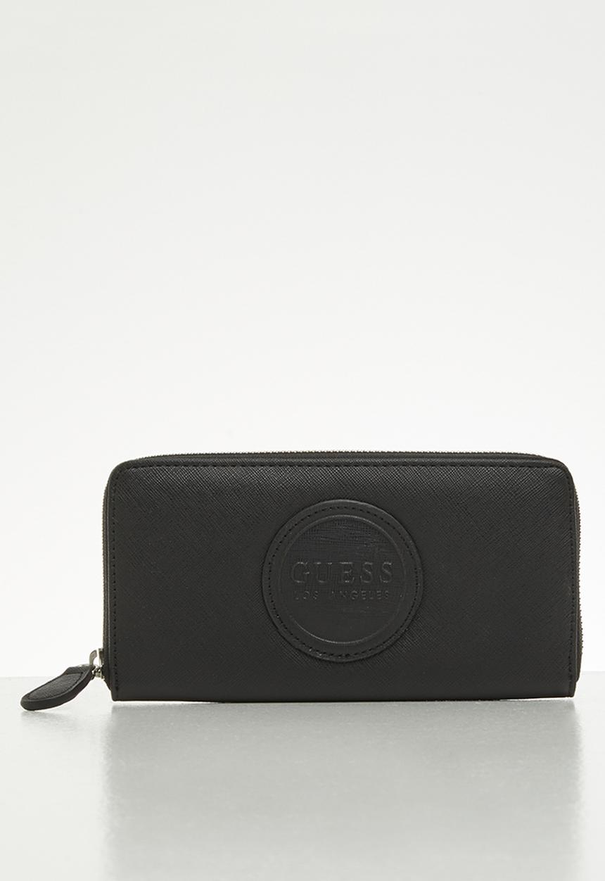 GUESS - Thornton slg medium zip around - black
