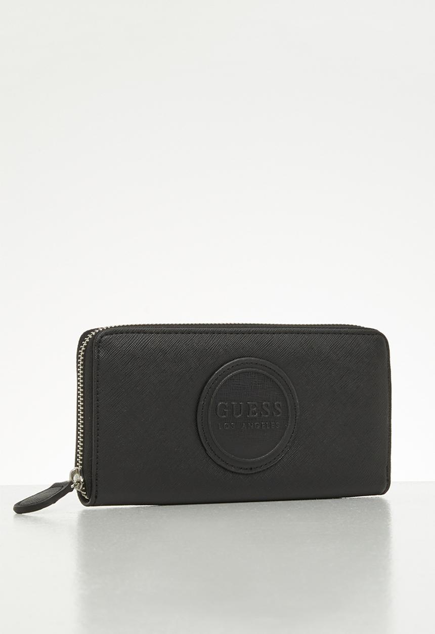 GUESS - Thornton slg medium zip around - black