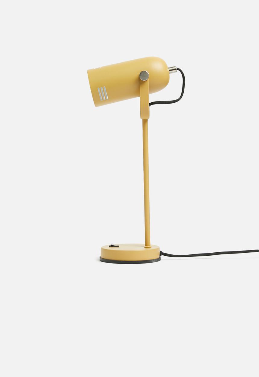 Present Time - Husk desk lamp - mustard