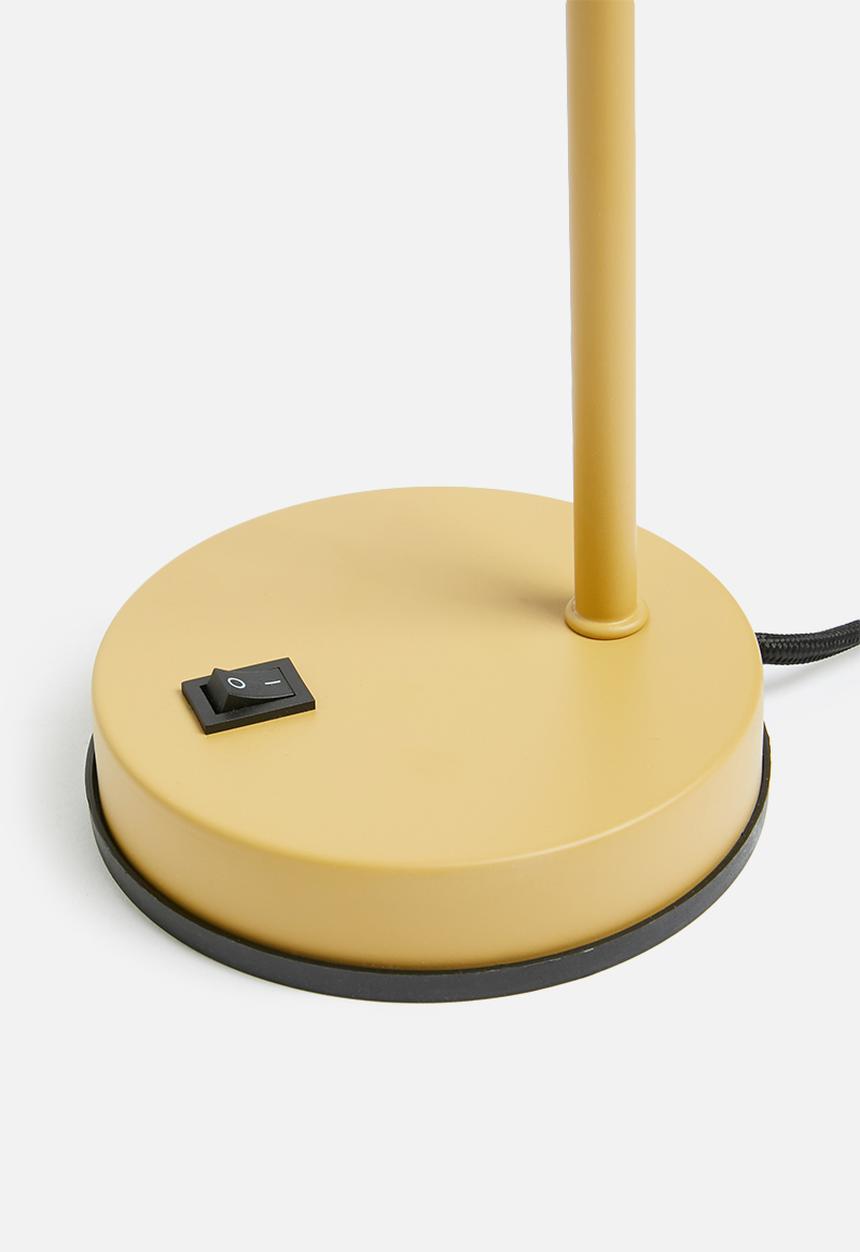 Present Time - Husk desk lamp - mustard