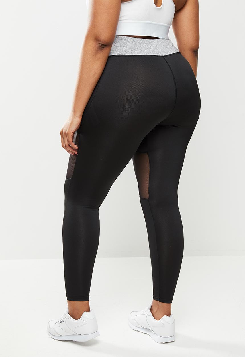 Missguided - Plus size missguided active panel legging - black