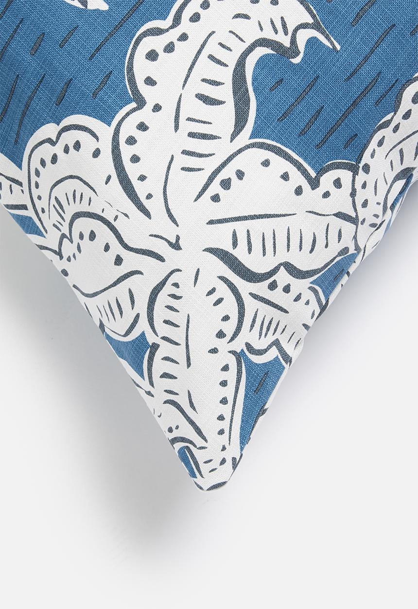 Sixth Floor - Flower pop cushion cover - blue & white