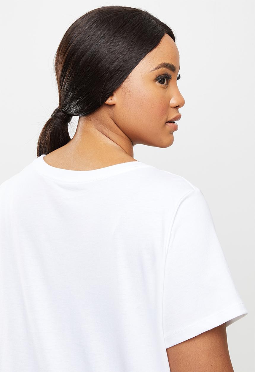 Nike - Plus nsw essential crew tee - white