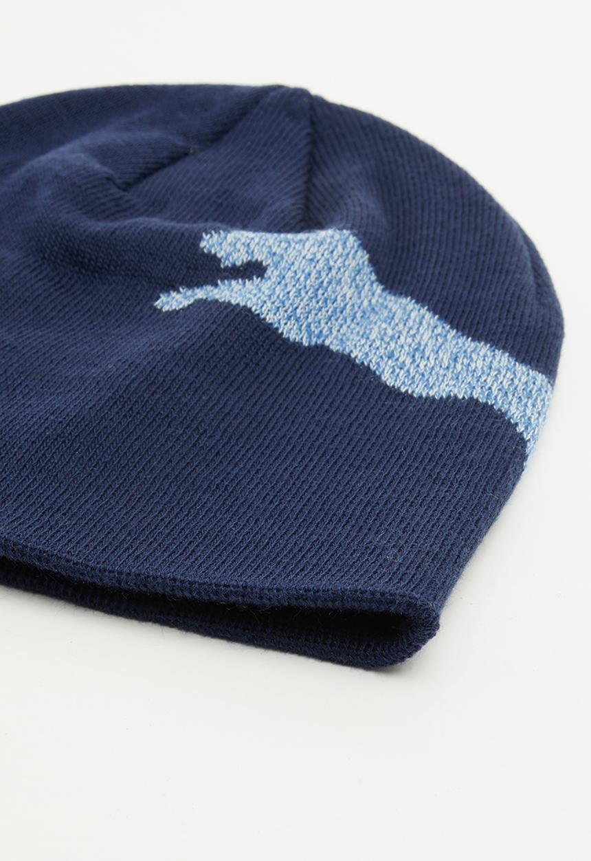 PUMA - Essential logo beanie - navy 