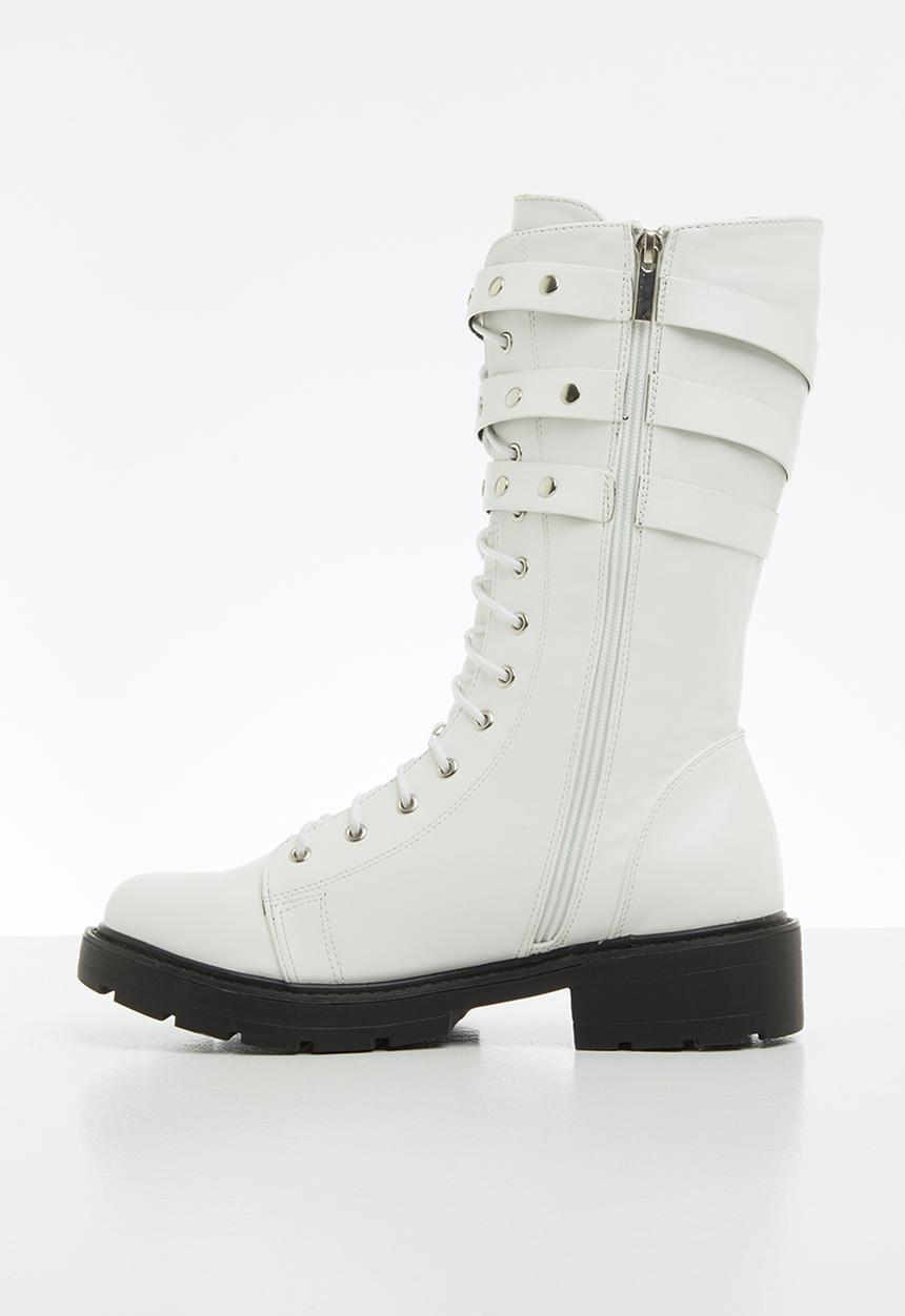 Z_Code_Z - Olivia biker boot - white