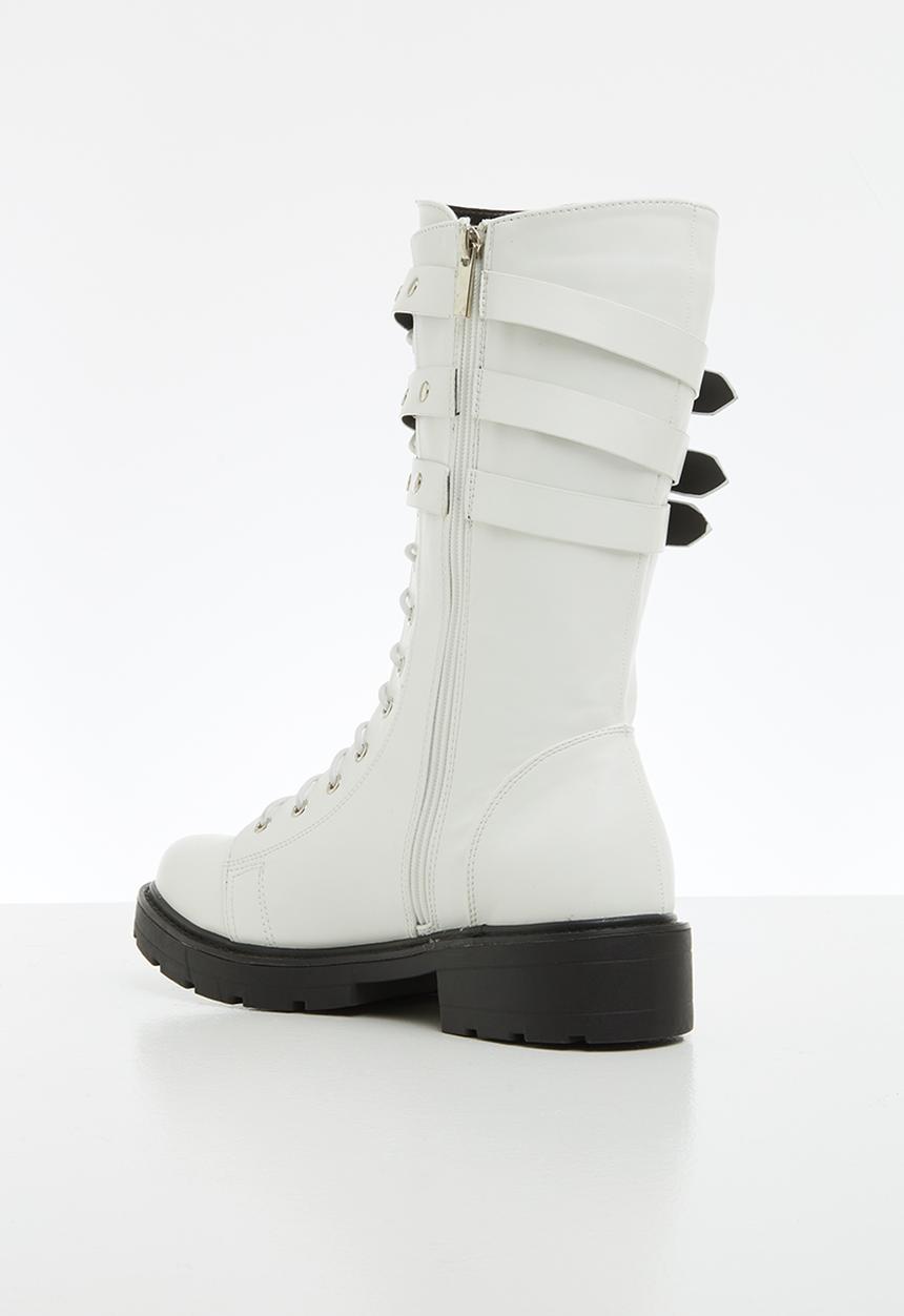 Z_Code_Z - Olivia biker boot - white