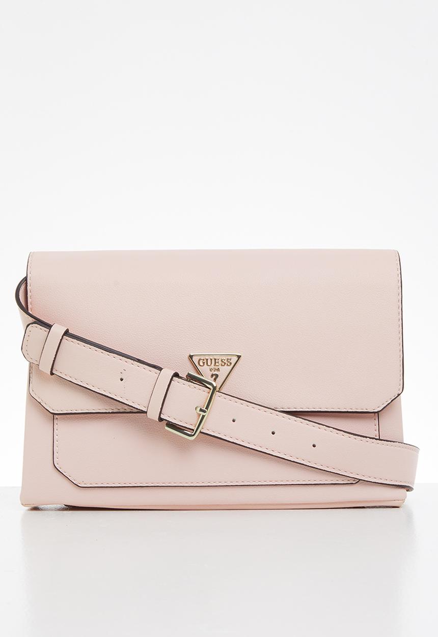 GUESS - Ambrose flap shoulder bag - blush